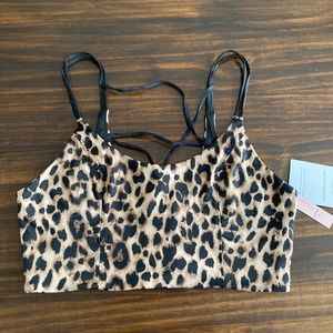 Victorias Secret Animal Print Sports Bra - NWT